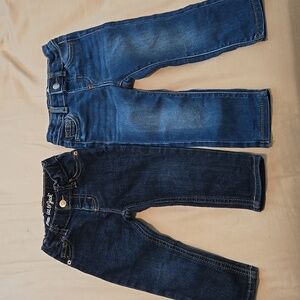 2 PAIRS OF TODDLER JEANS